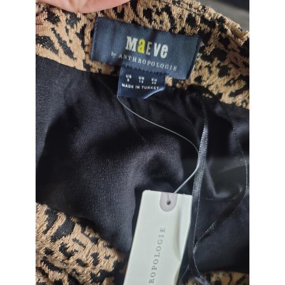 Anthropologie Maeve Knit Cut-Out Mini Dress - New - Size 8 - Picture 4 of 4